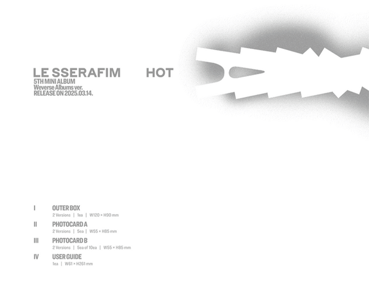 Đĩa LE SSERAFIM 5th Mini Album &