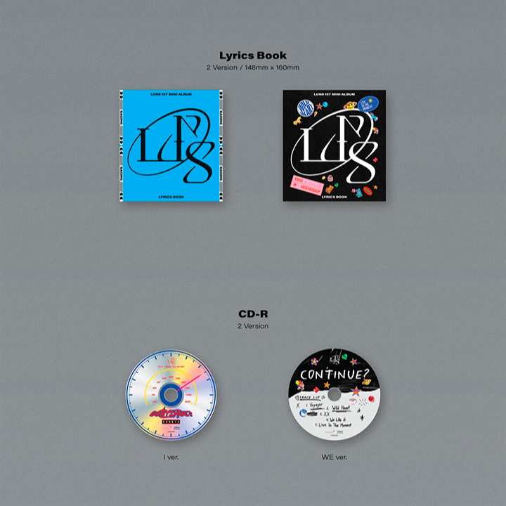 Đĩa LUN8 1st Mini Album 'CONTINUE?' (I Ver)-Kallos