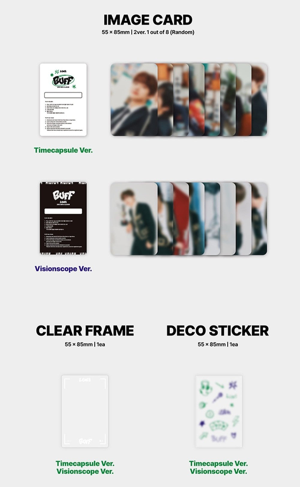 Đĩa LUN8 2nd Mini Album [BUFF] (Timecapsule Ver) (PLVE)
