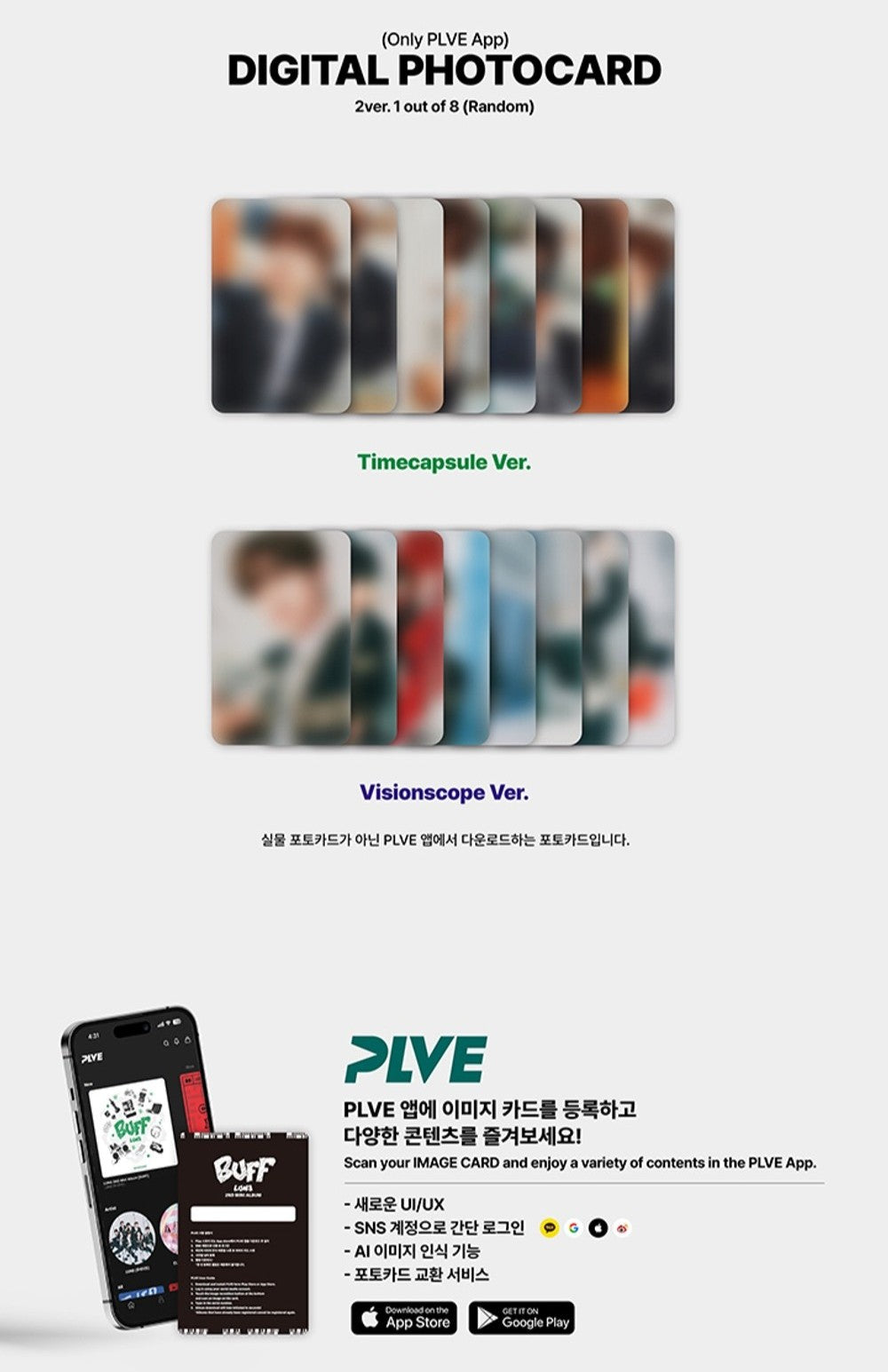 Đĩa LUN8 2nd Mini Album [BUFF] (Timecapsule Ver) (PLVE)
