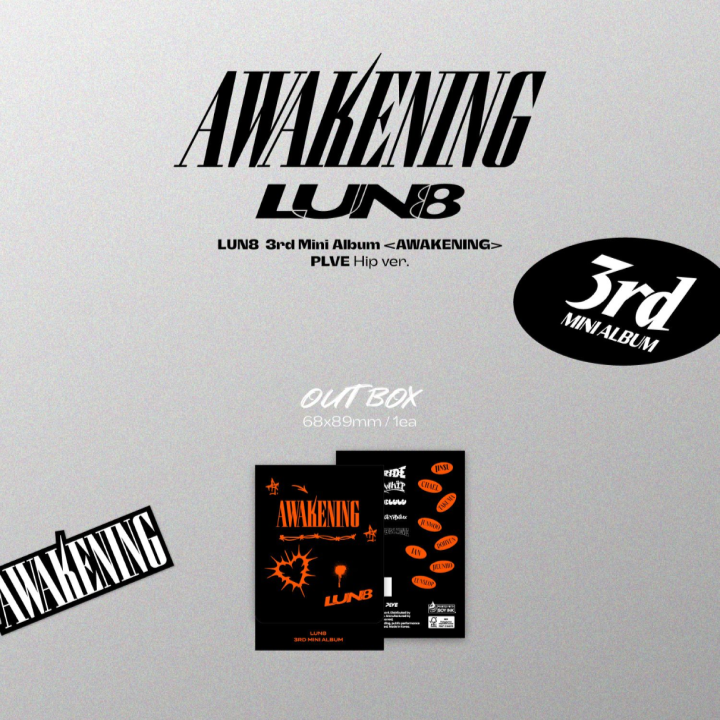 Đĩa LUN8 3rd Mini Album [AWAKENING] (PLVE) (Hip Ver)-Kallos