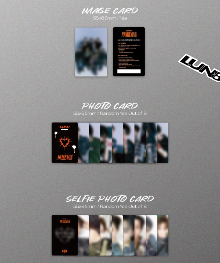 Đĩa LUN8 3rd Mini Album [AWAKENING] (PLVE) (Hip Ver)-Kallos