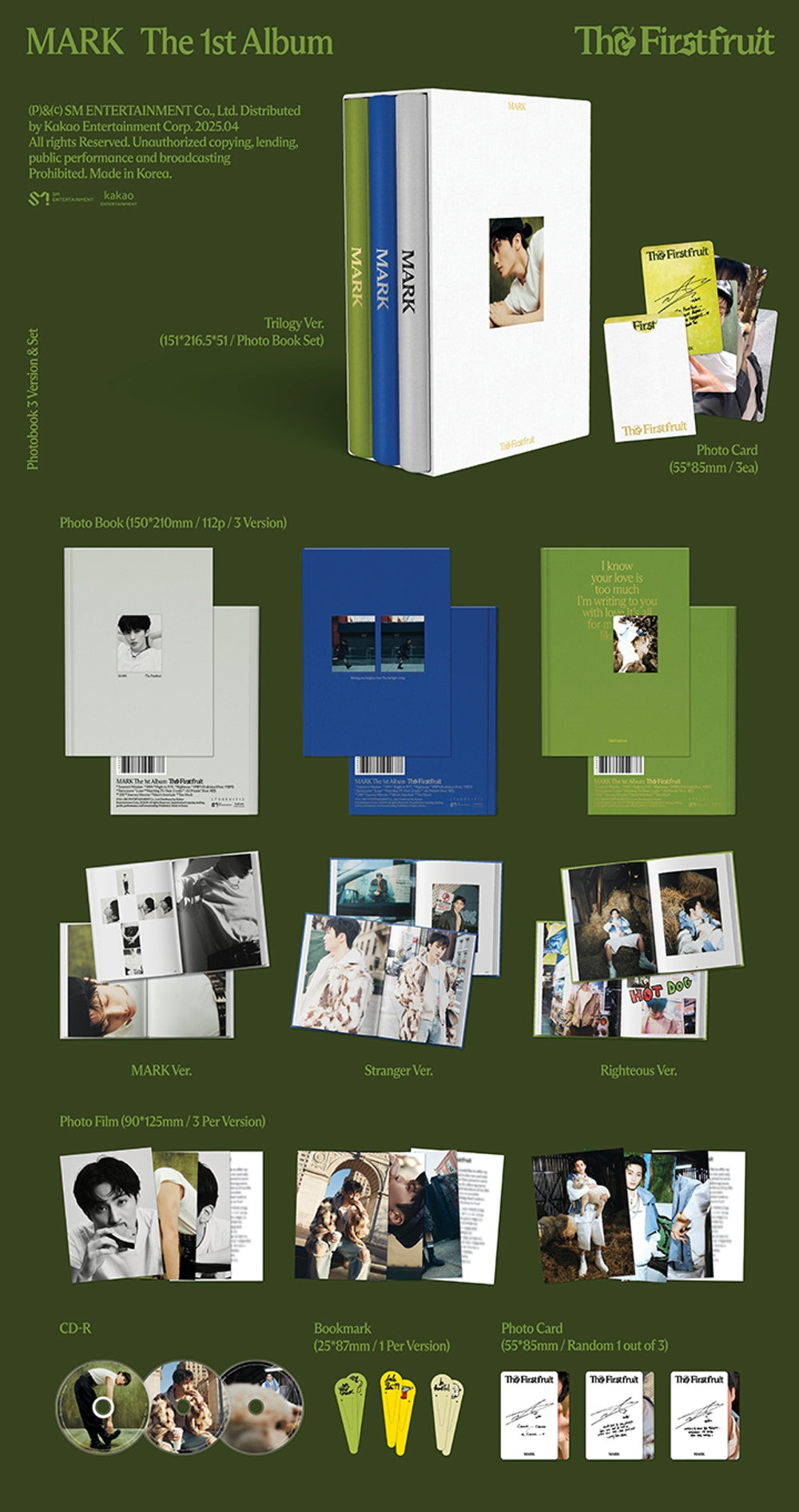 Đĩa NCT 127 The 1st Album [The Firstfruit] (Photobook Ver) (Random)-Kallos