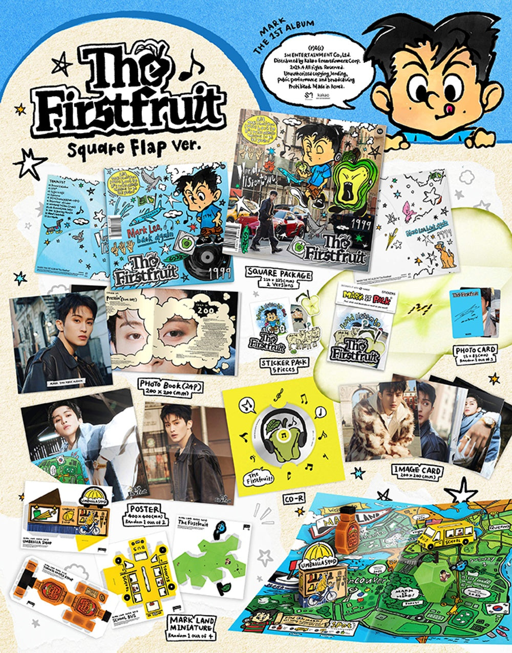 Đĩa NCT 127 The 1st Album [The Firstfruit] (Square Flap Ver) (Random)-Kallos