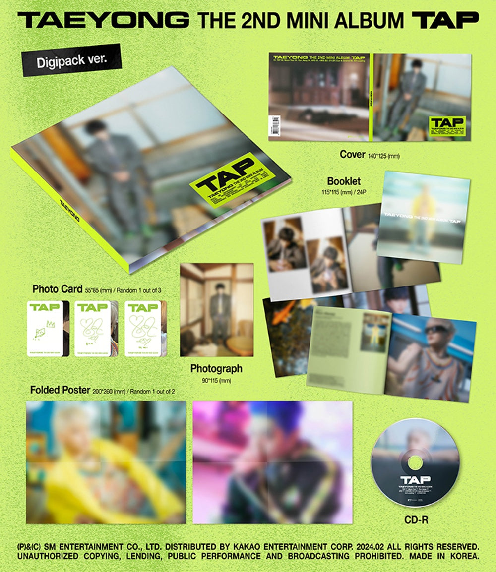 Đĩa NCT 127 The 2nd Mini Album [TAP] (Digipack Ver)-Kallos