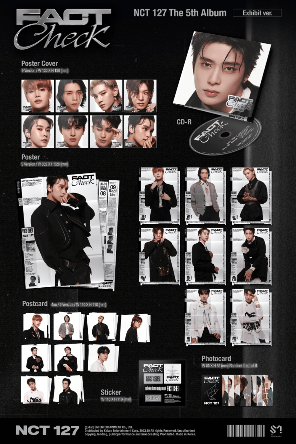 Đĩa NCT 127 The 5th Album [Fact Check] (Exhibit Ver) Random-Kallos