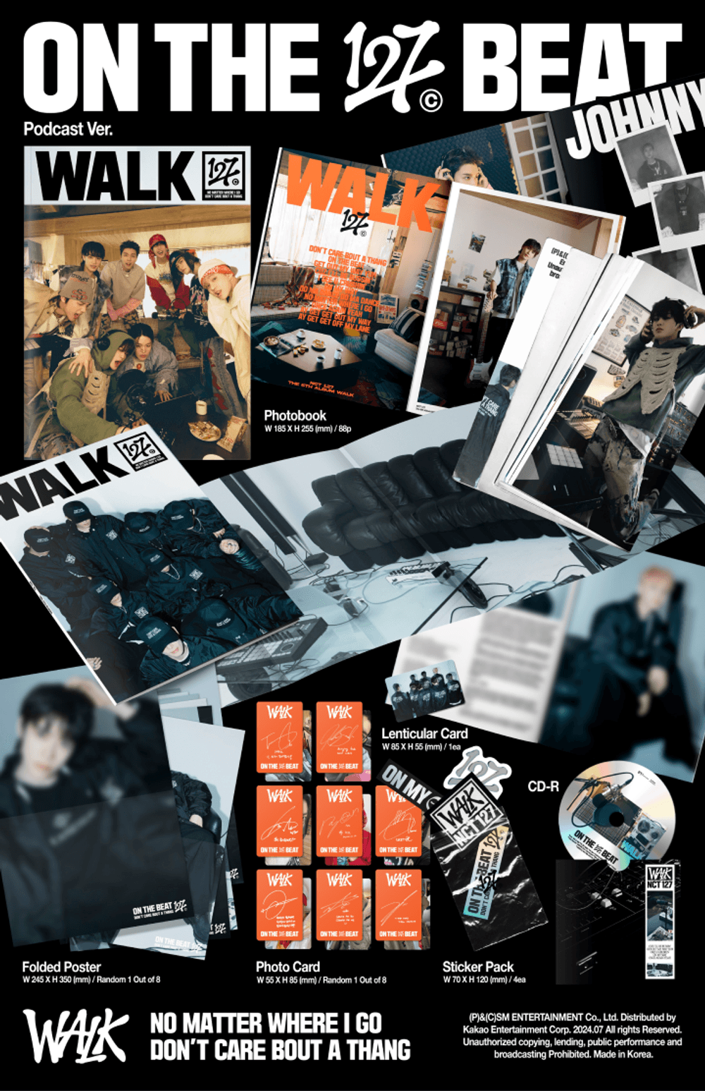 Đĩa NCT 127 The 6th Album [WALK] (Podcast Ver)-Kallos