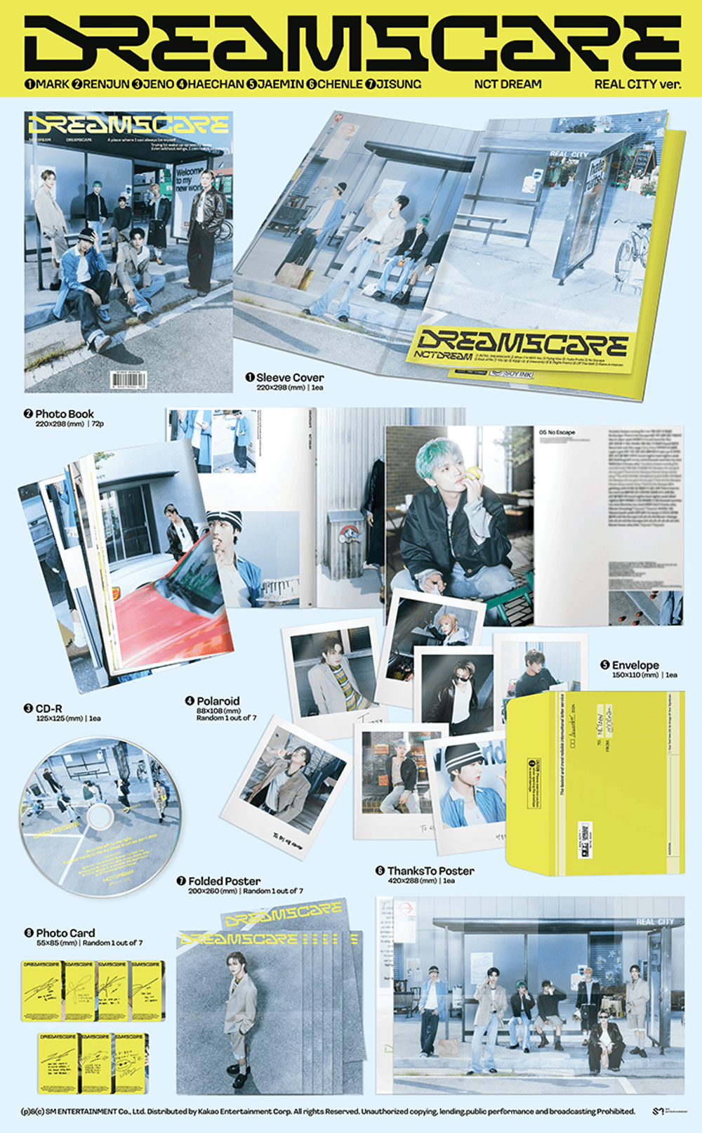 Đĩa NCT DREAM [DREAMSCAPE] (Real City Ver)-Kallos