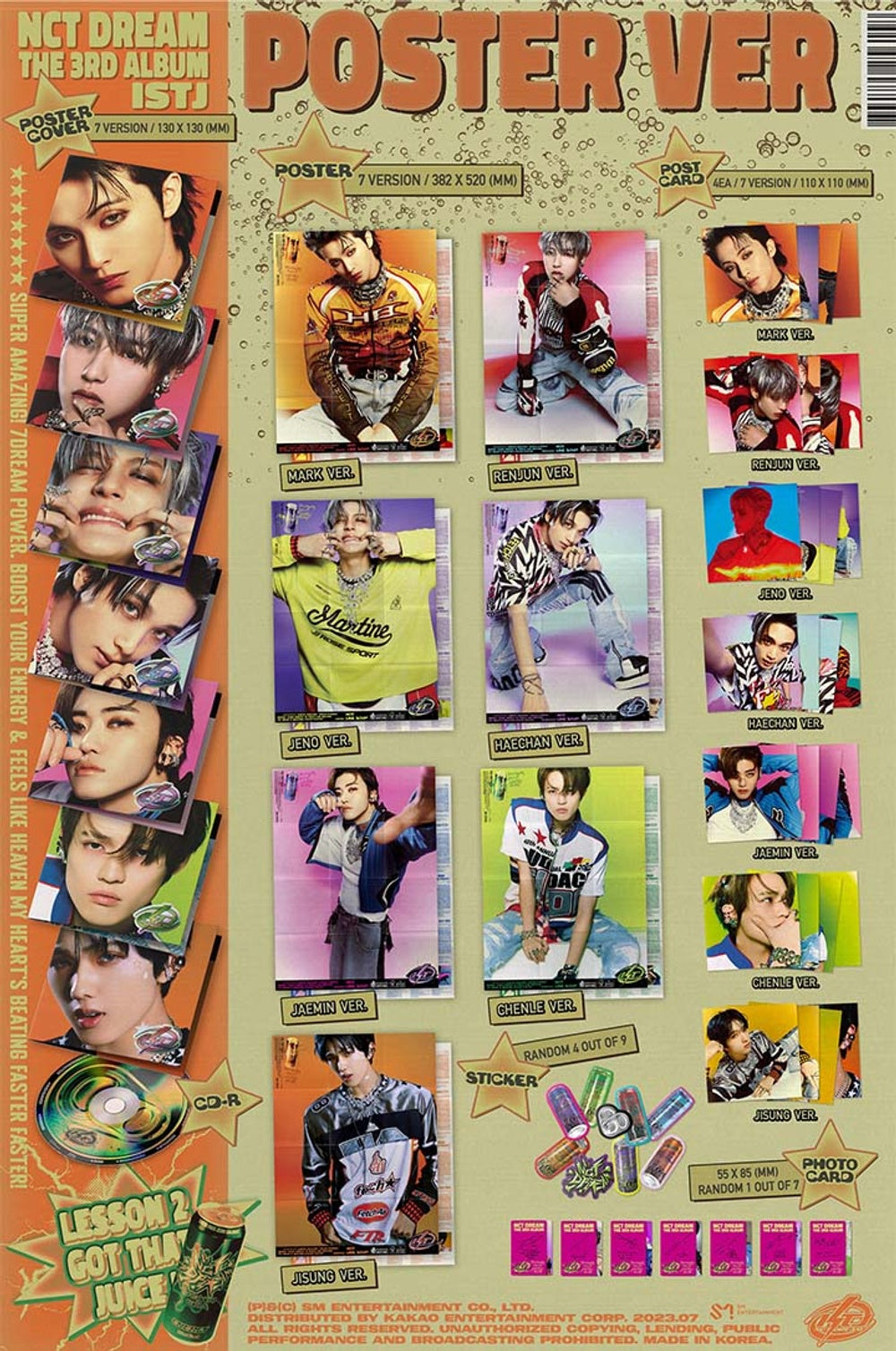 Đĩa NCT DREAM The 3rd Album 'ISTJ' (Poster Ver) Random