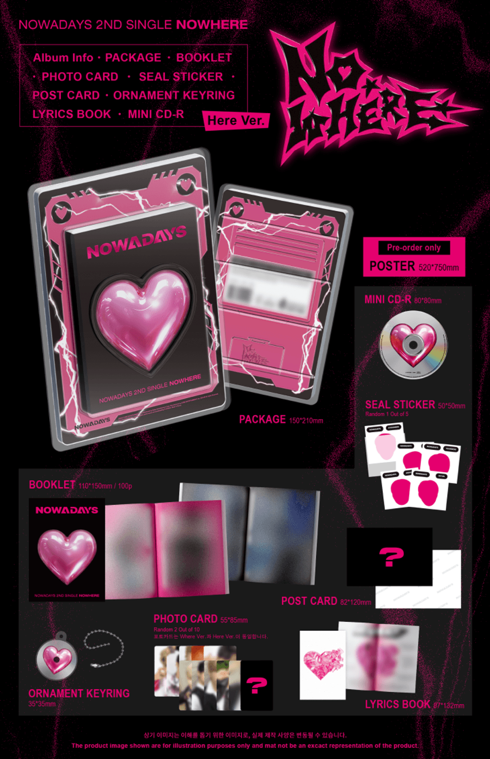 Đĩa NOWADAYS 2nd Single [NOWHERE] (Random)