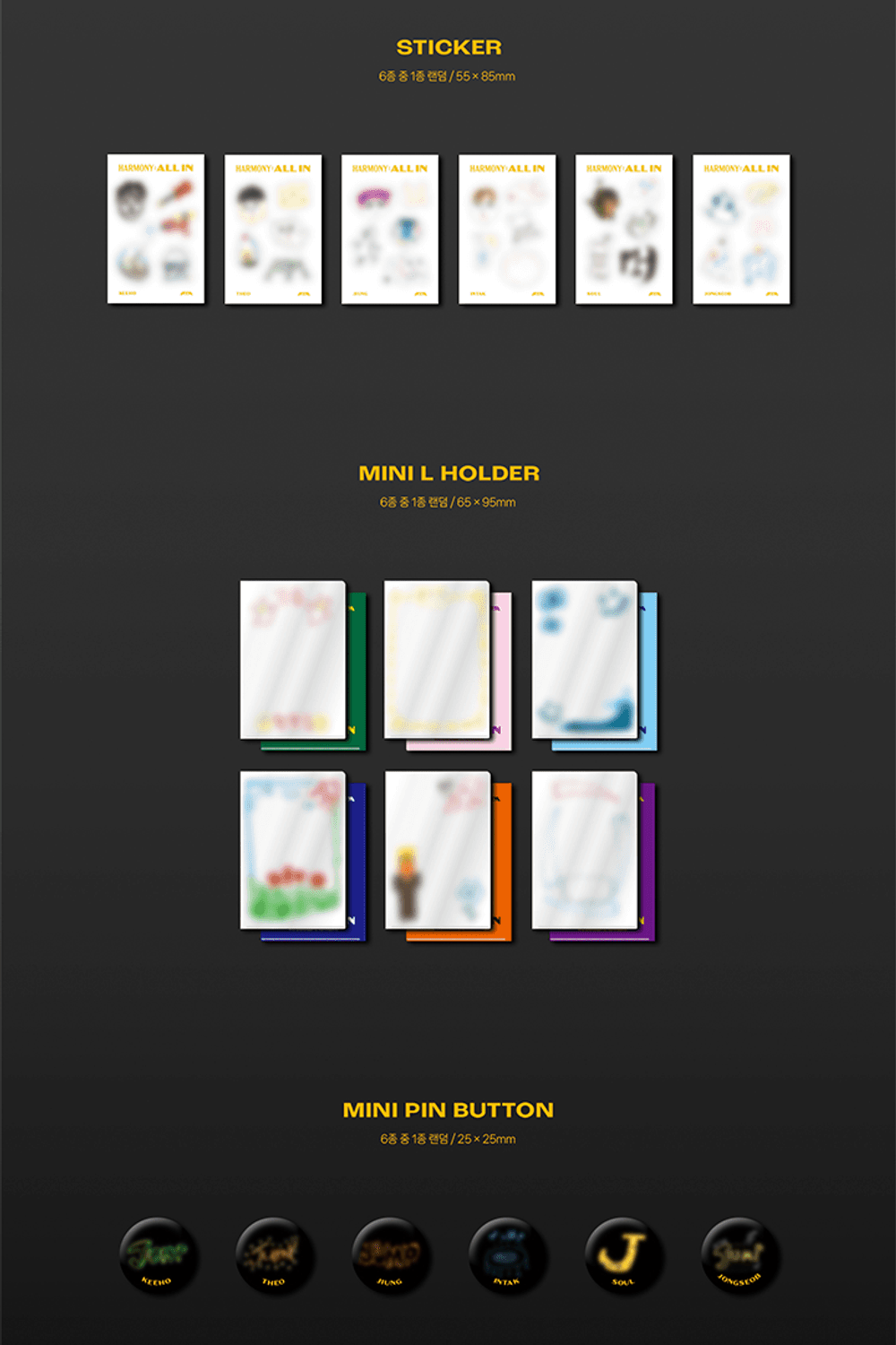 Đĩa P1Harmony 6th Mini Album [HARMONY: ALL IN] (FIT IN Ver)-Kallos