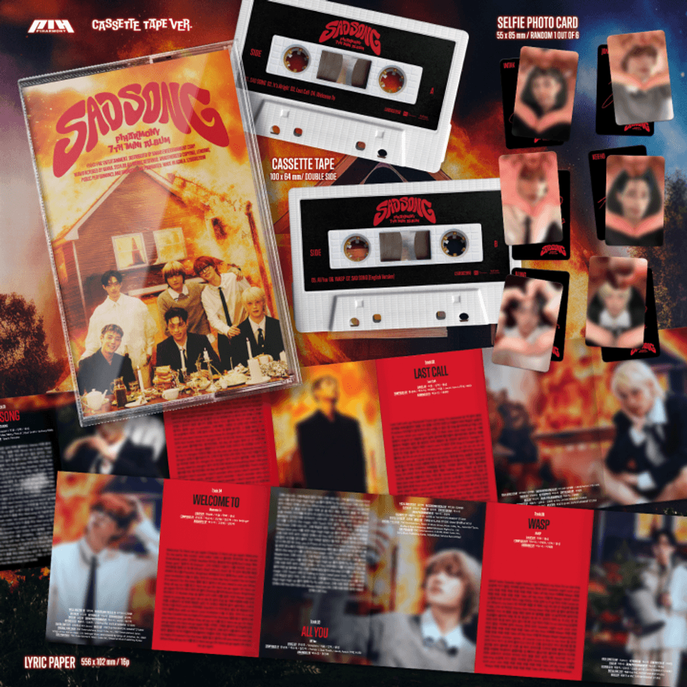 Đĩa P1Harmony 7th Mini Album [SAD SONG] (Cassette Tape) (Limited)-Kallos