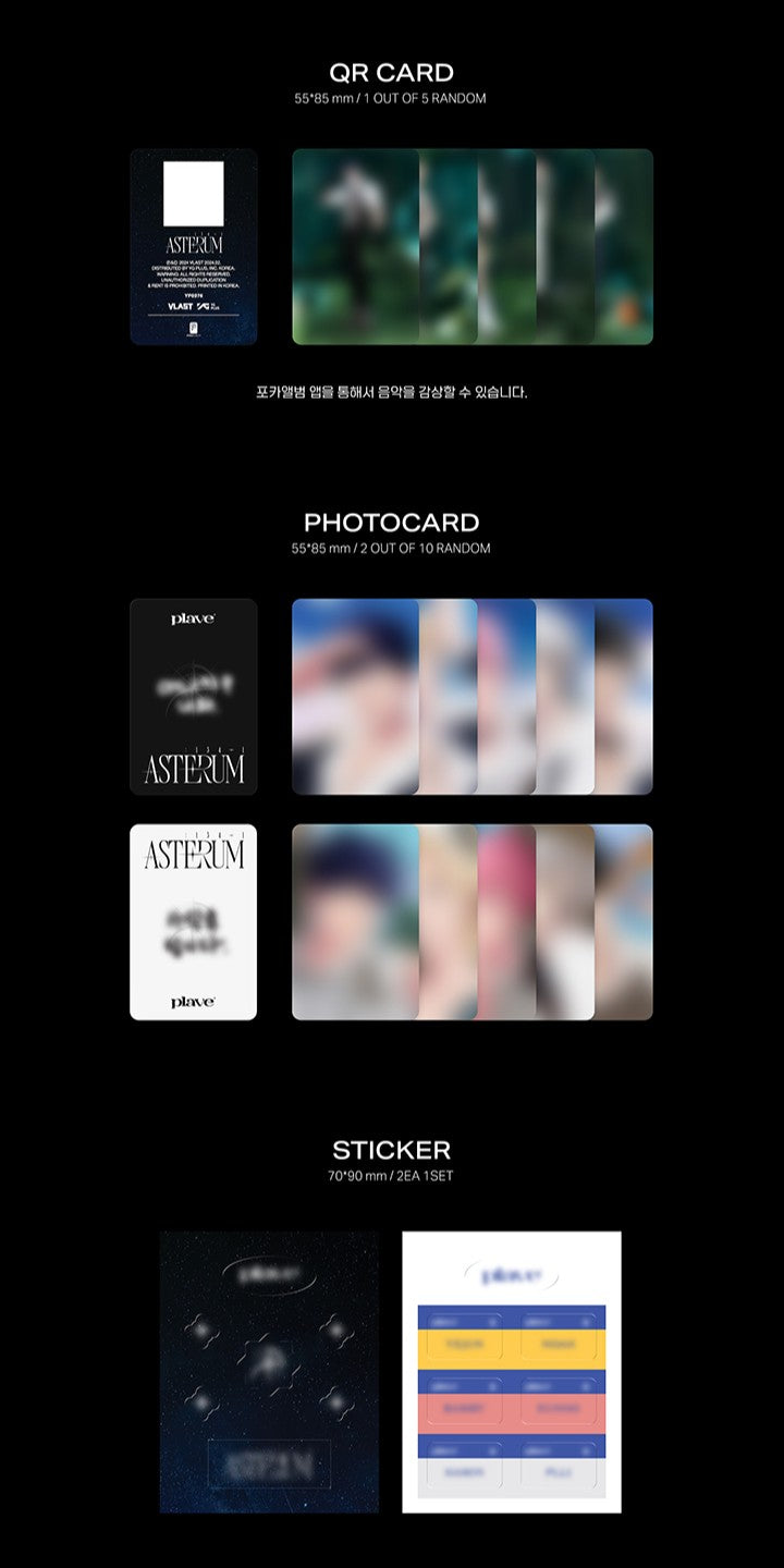 Đĩa PLAVE 2nd Mini Album ‘ASTERUM : 134-1’ (POCA ALBUM Ver)-Kallos