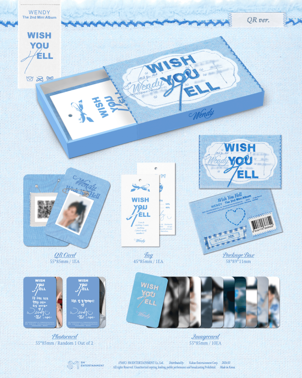 Đĩa Red Velvet The 2nd Mini Album [Wish You Hell] (QR Ver) (Smart Album)-Kallos