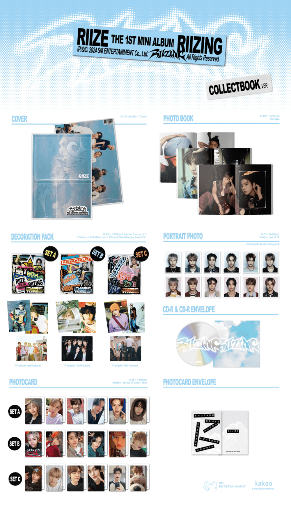 Đĩa RIIZE 1st Mini Album [RIIZING] (Collect Book Ver)