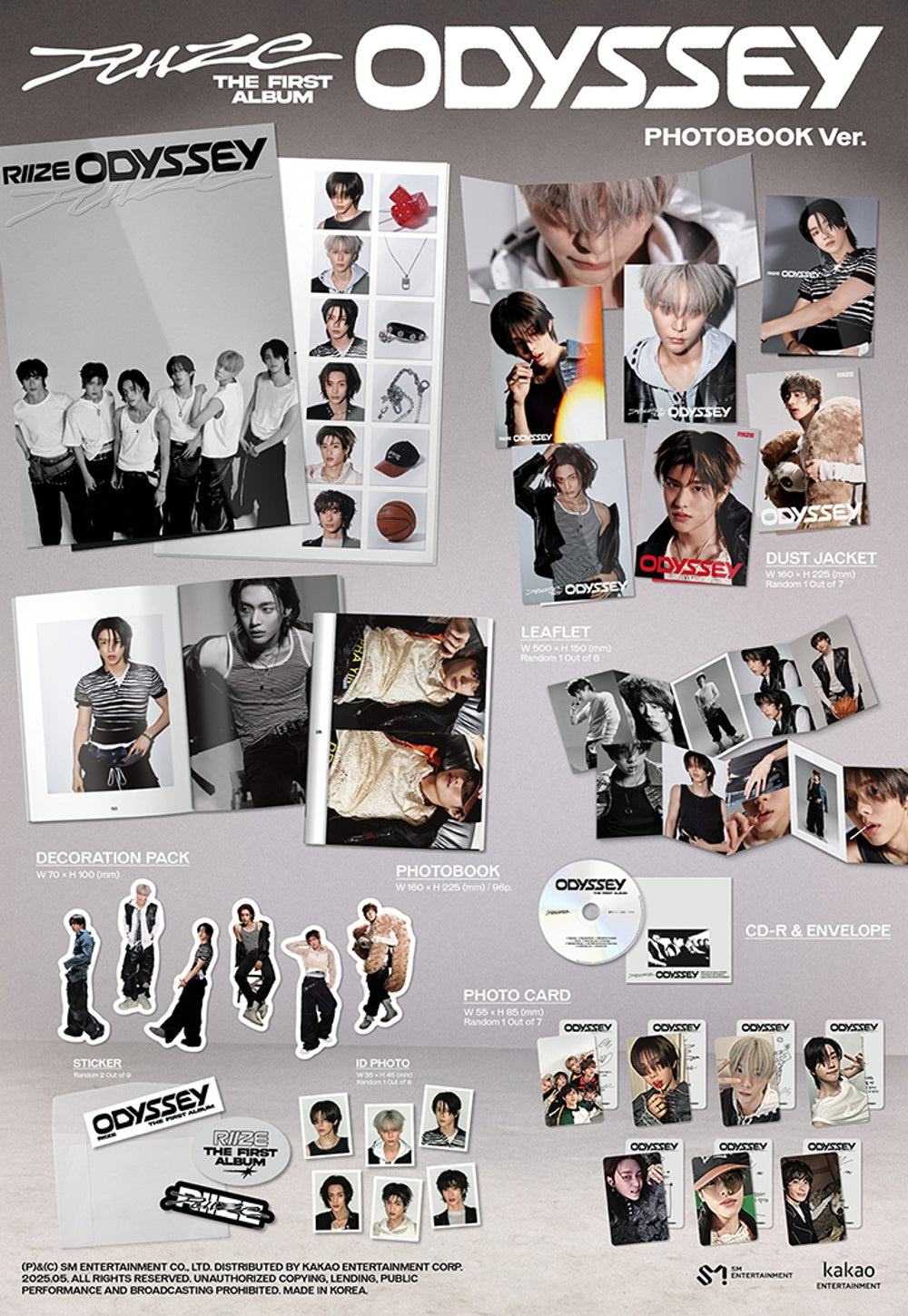 Đĩa RIIZE The 1st Album [ODYSSEY] (Photobook Ver) (Random)