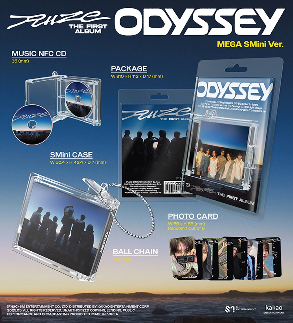 Đĩa RIIZE The 1st Album [ODYSSEY] (SMini Ver) (Smart Album) (Random)-Kallos