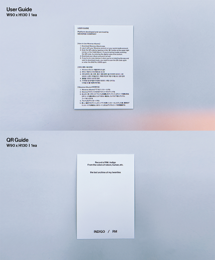 Đĩa RM (BTS) 'Indigo' Postcard Edition (Weverse Albums Ver.) - Kallos Vietnam