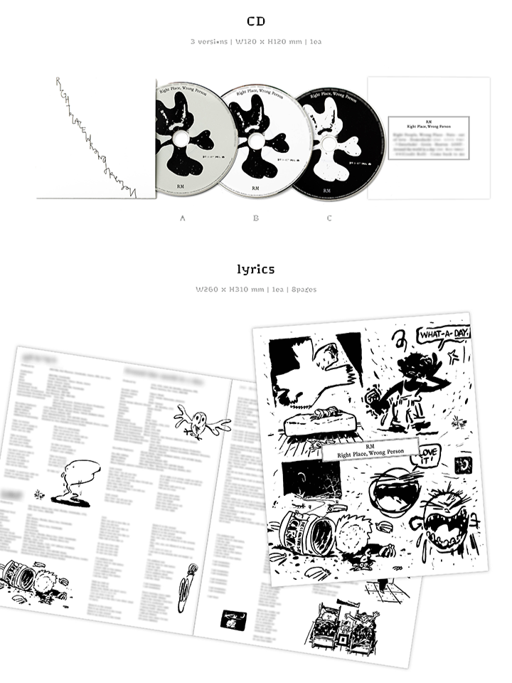 Đĩa RM (BTS) 'Right Place, Wrong Person' (Set) - Kallos Vietnam