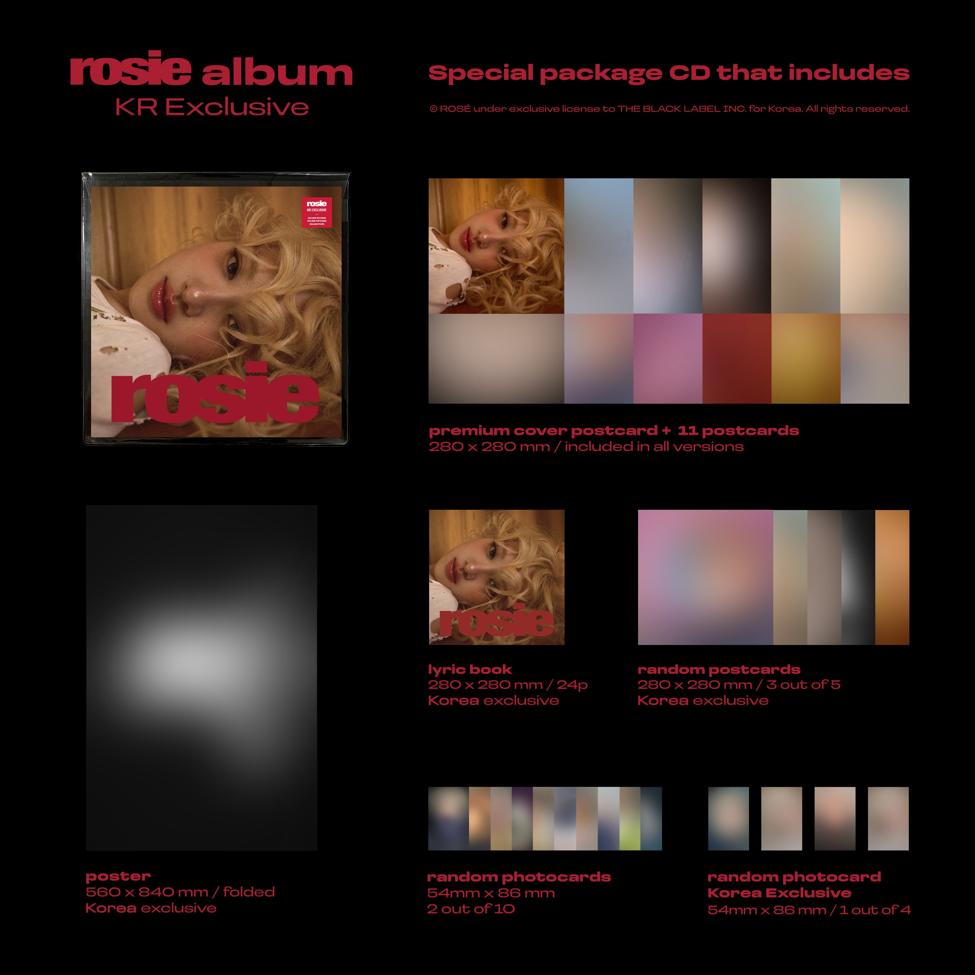 Đĩa ROSÉ First Studio Album ‘Rosie’ (KR Exclusive) - Kallos Vietnam