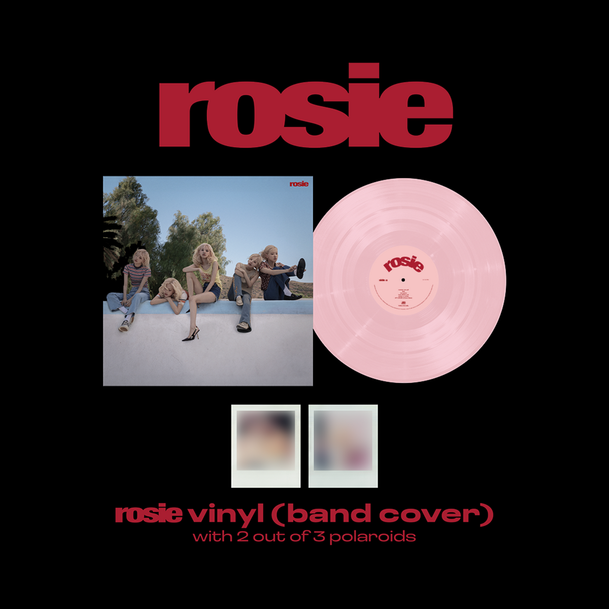 Đĩa ROSÉ First Studio Album ‘Rosie’ Vinyl (Band Cover)