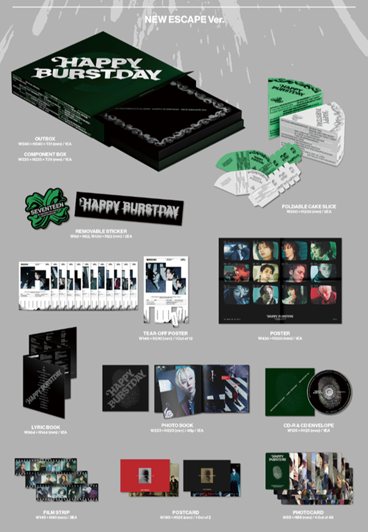 Đĩa SEVENTEEN 5th Album 'HAPPY BURSTDAY' (Random)
