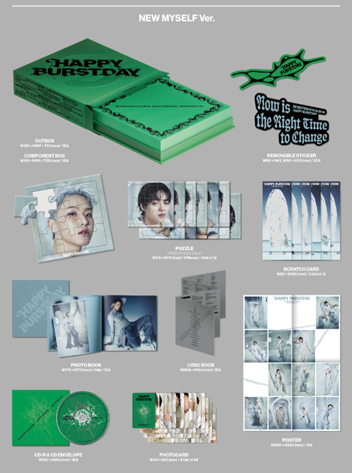 Đĩa SEVENTEEN 5th Album 'HAPPY BURSTDAY' (Random)