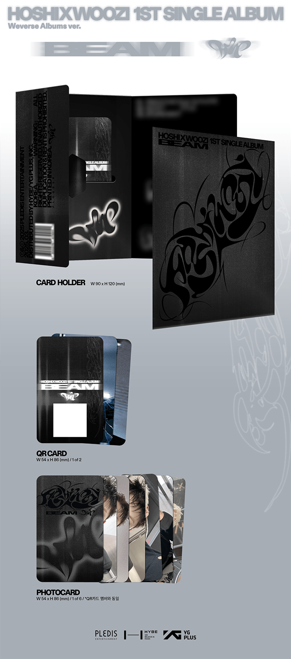 Đĩa SEVENTEEN HOSHI X WOOZI 1st Single Album ‘BEAM’ Weverse Albums Ver. - Kallos Vietnam