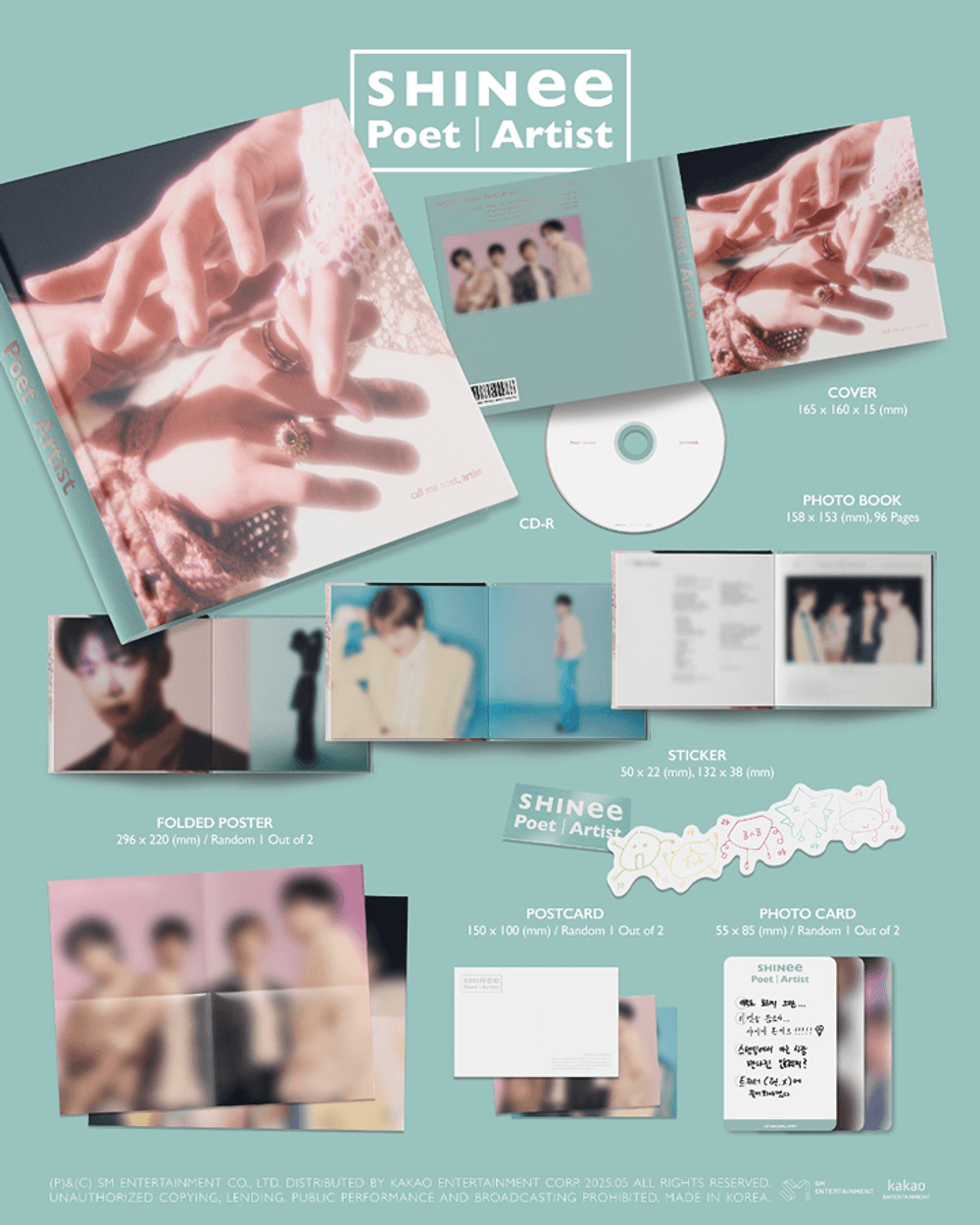 Born Album SHINee Single Album "Poet | Artist" [NFC] K-POP Firstborn Ver _ Rare Shinee Album