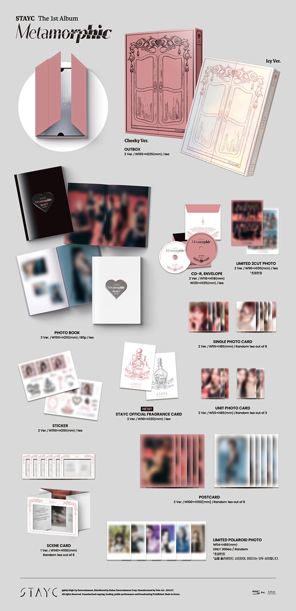 Đĩa STAYC The 1st Album [Metamorphic] (Set) + [Metamorphic] (Platform Ver)-Kallos