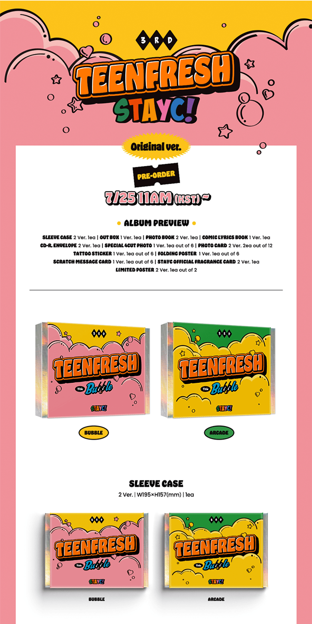 Đĩa STAYC The 3rd Mini Album [TEENFRESH] (Random)-Kallos