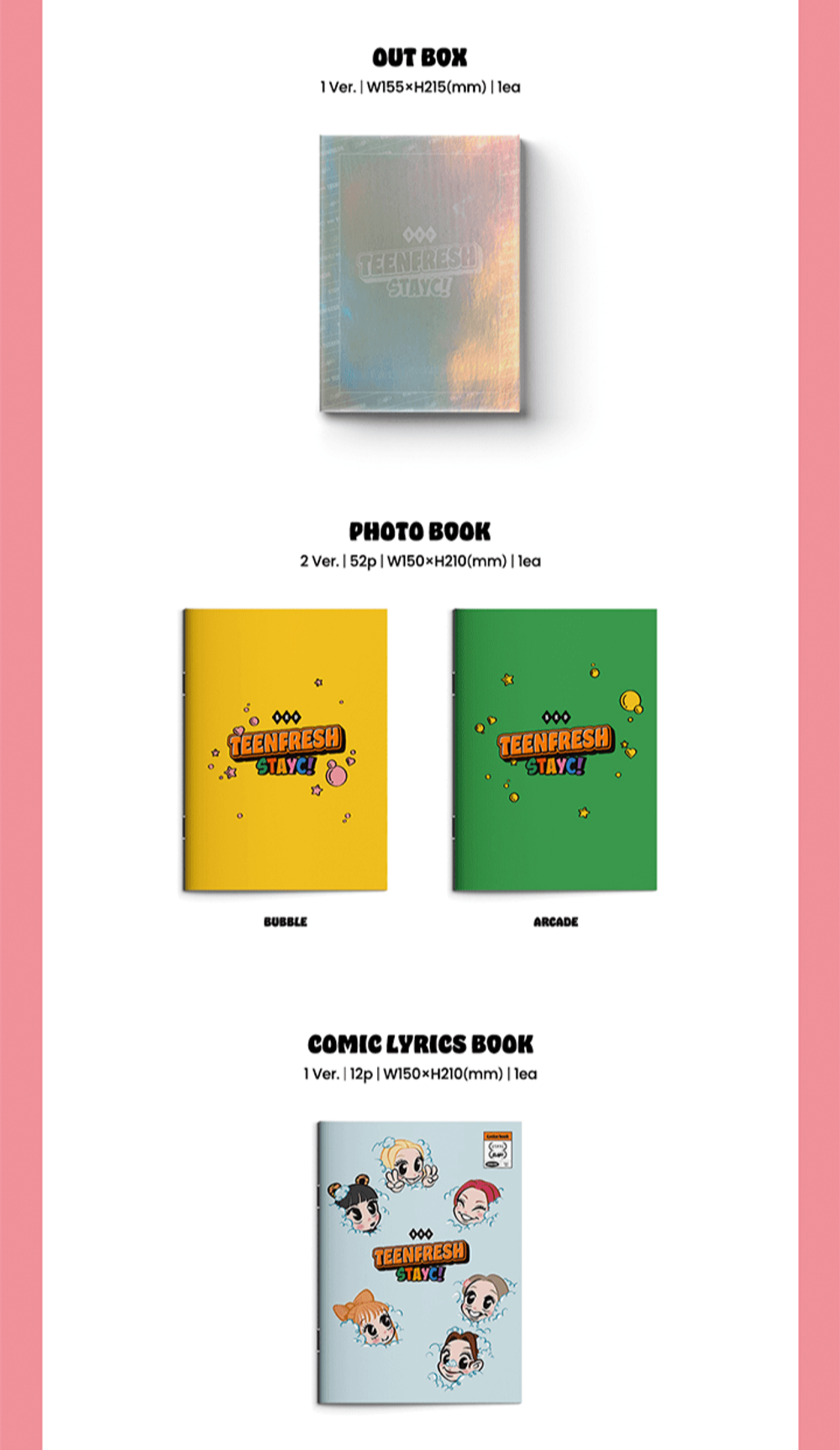 Đĩa STAYC The 3rd Mini Album [TEENFRESH] (Random)-Kallos