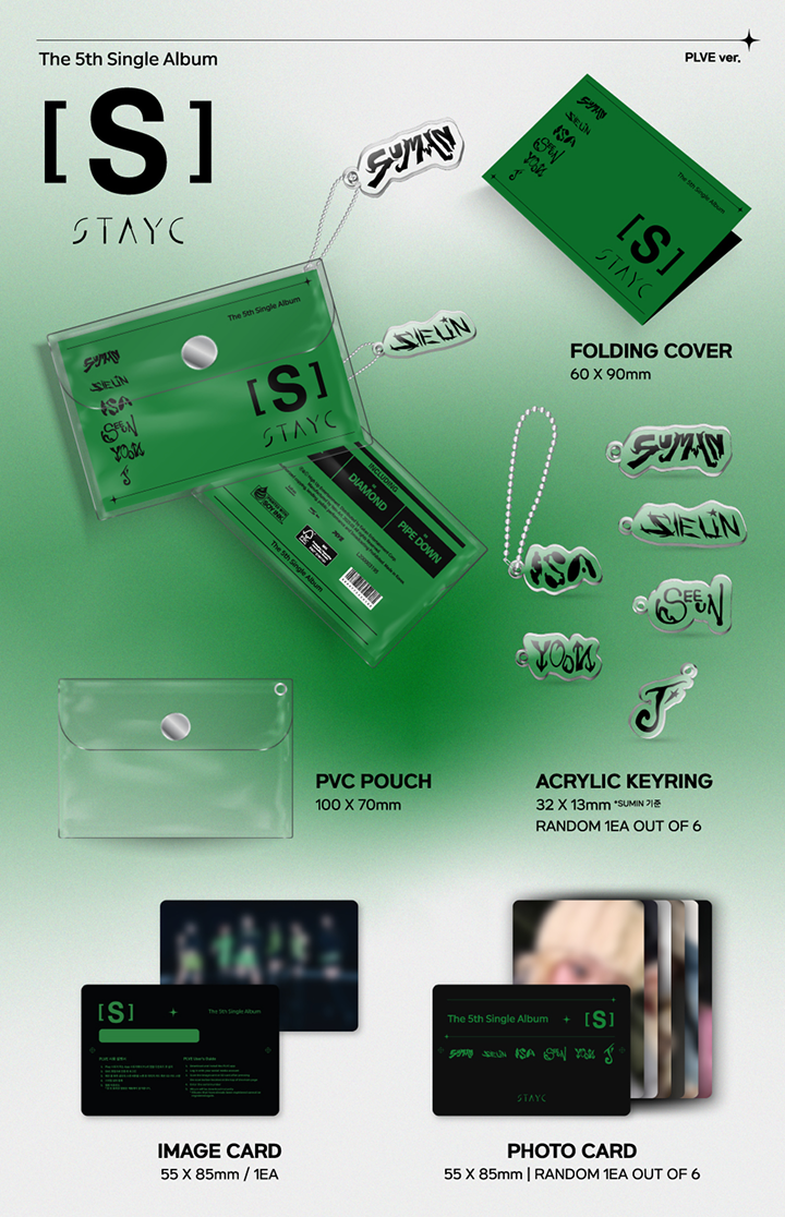 Đĩa STAYC The 5th Single Album [S] (SET) + [S] (PLVE Ver)-Kallos
