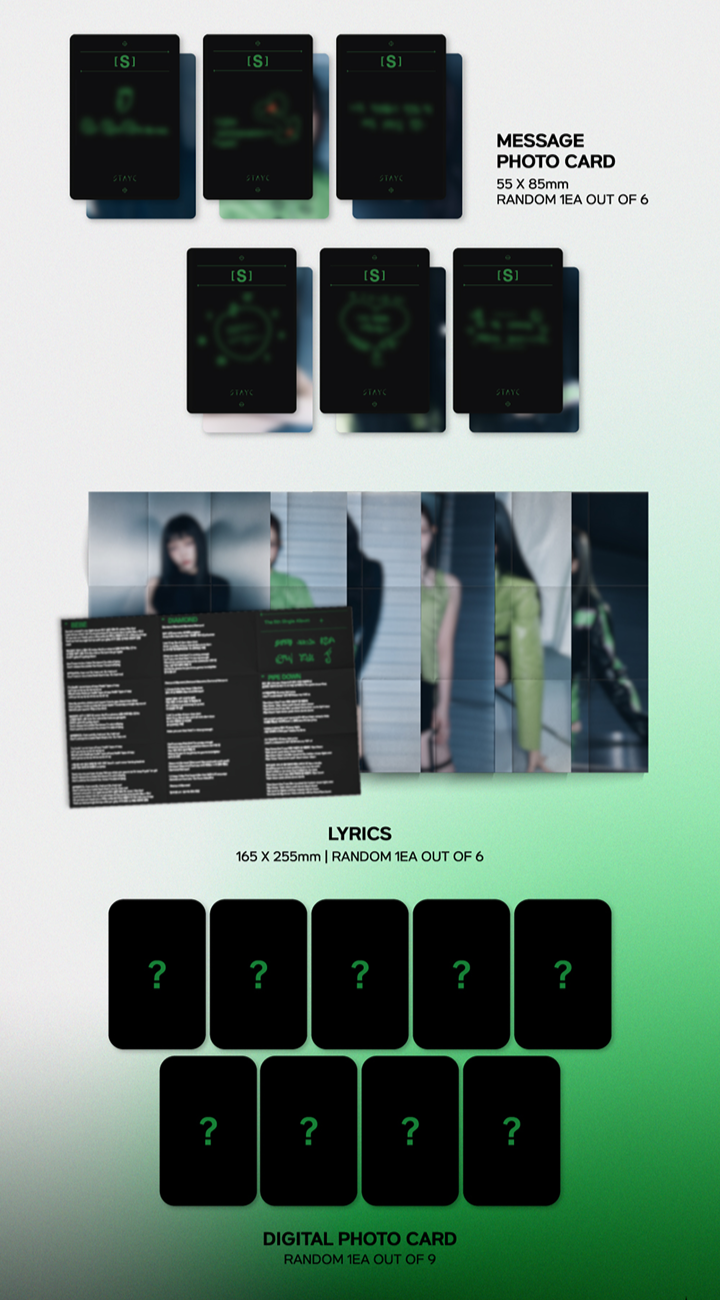 Đĩa STAYC The 5th Single Album [S] (SET) + [S] (PLVE Ver)-Kallos