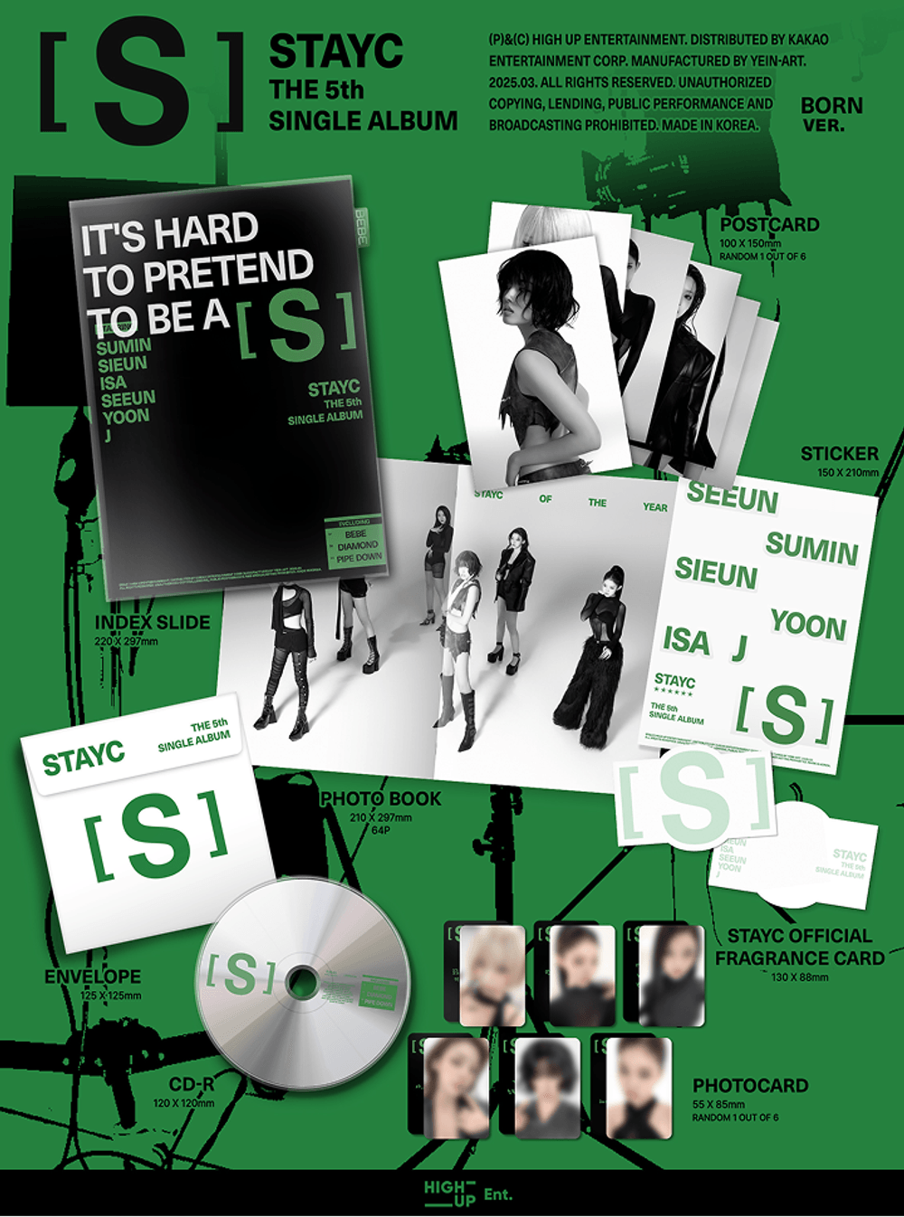 Đĩa STAYC The 5th Single Album [S] (Random)-Kallos