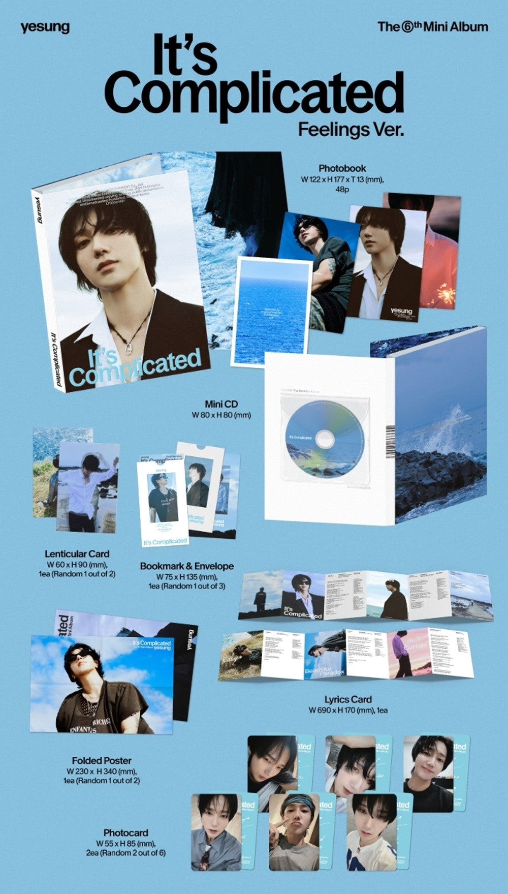 Đĩa SUPER JUNIOR The 6th Mini Album [It’s Complicated] (Feelings Ver)-Kallos