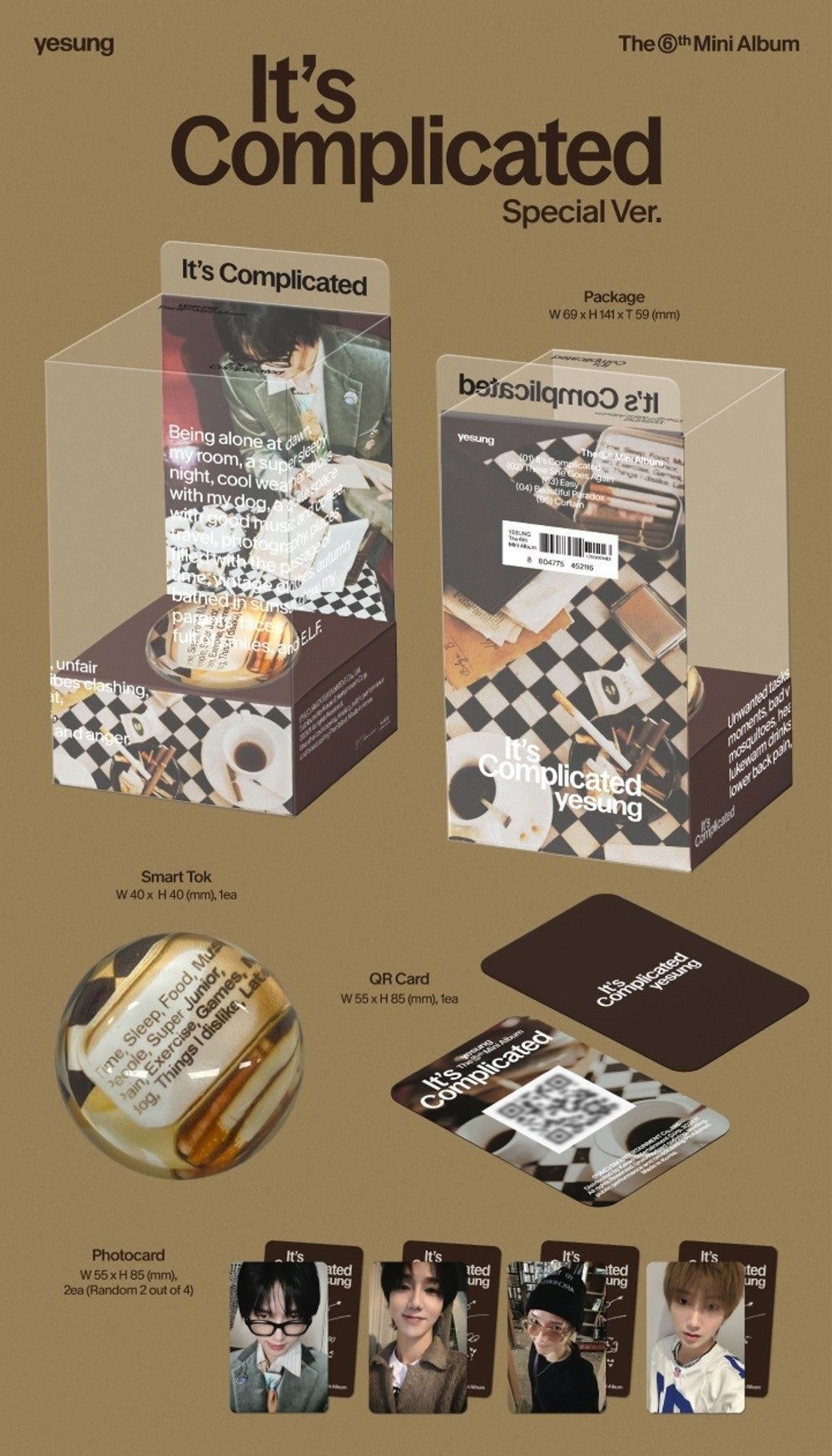 Đĩa SUPER JUNIOR The 6th Mini Album [It’s Complicated] (Special Ver) (Smart Album)-Kallos