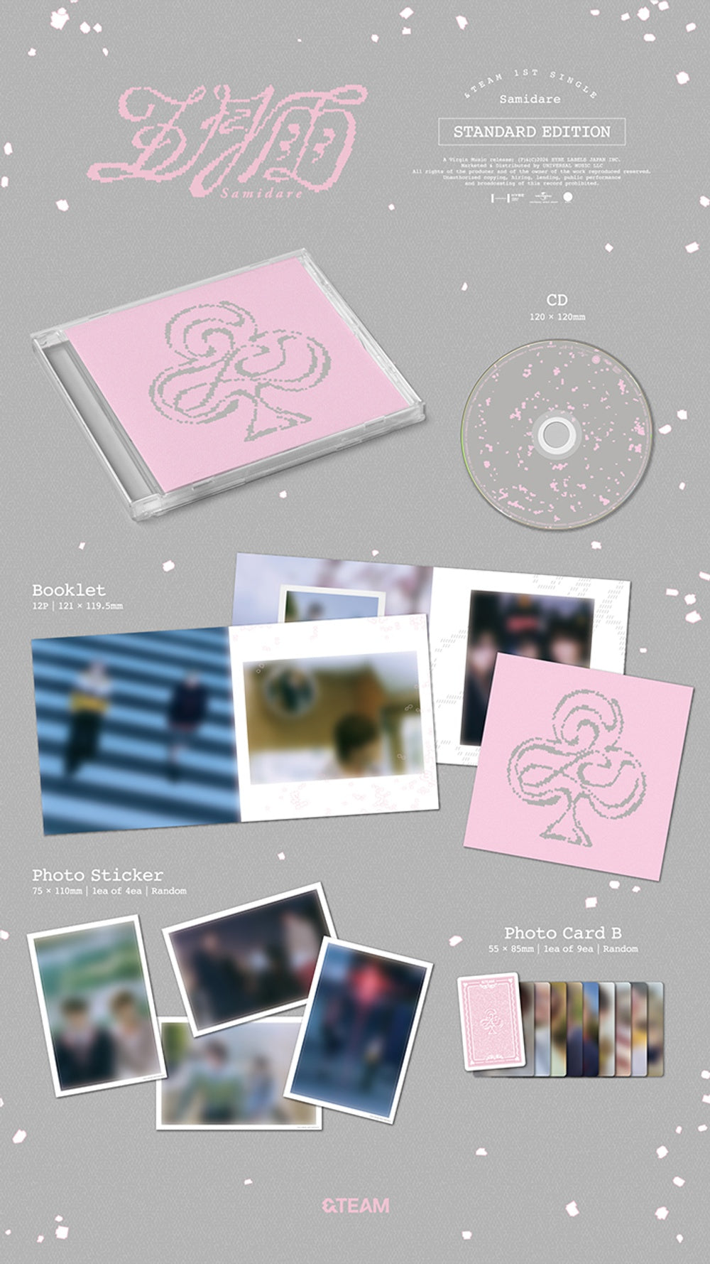 Đĩa &TEAM 1st SINGLE 'Samidare' Standard Edition-Kallos
