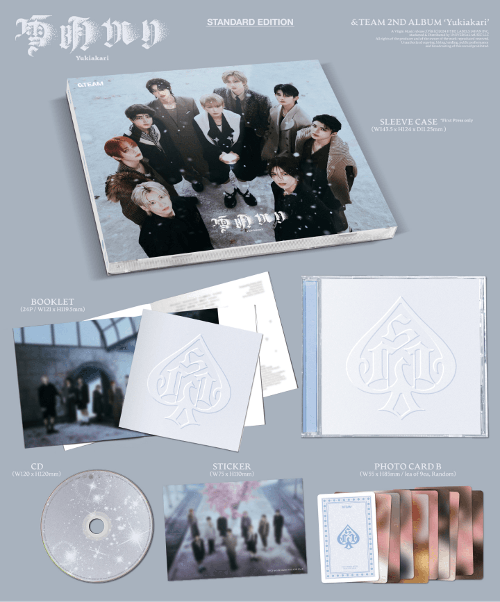 Đĩa &TEAM 2nd ALBUM 'Yukiakari' Standard Edition-Kallos