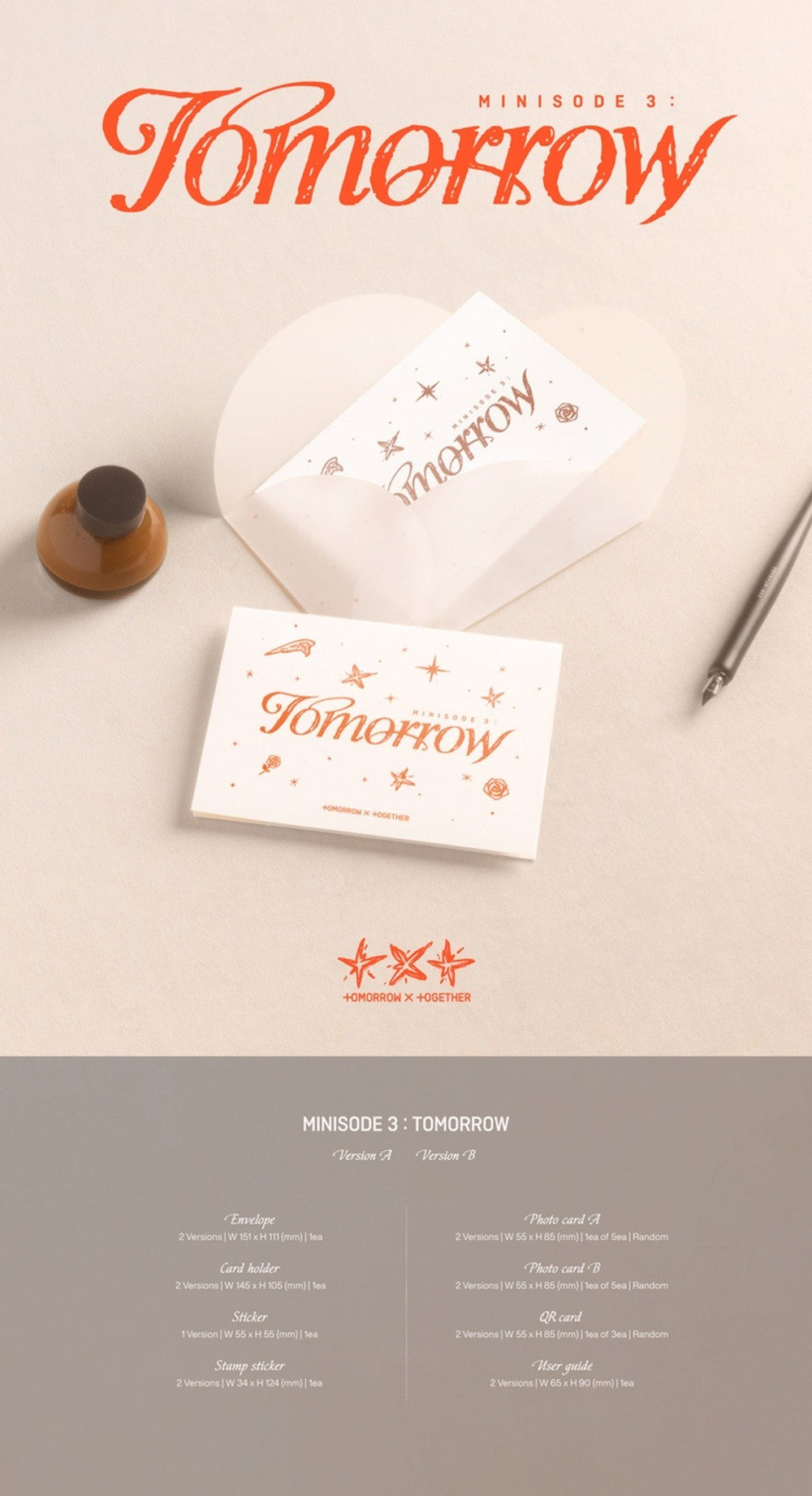 Đĩa TOMORROW X TOGETHER minisode 3: TOMORROW (Weverse Albums Ver) (Random)