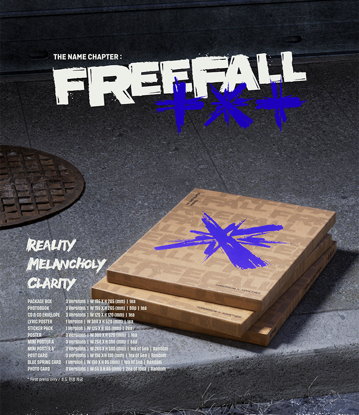 Đĩa TOMORROW X TOGETHER The Name Chapter: FREEFALL Set