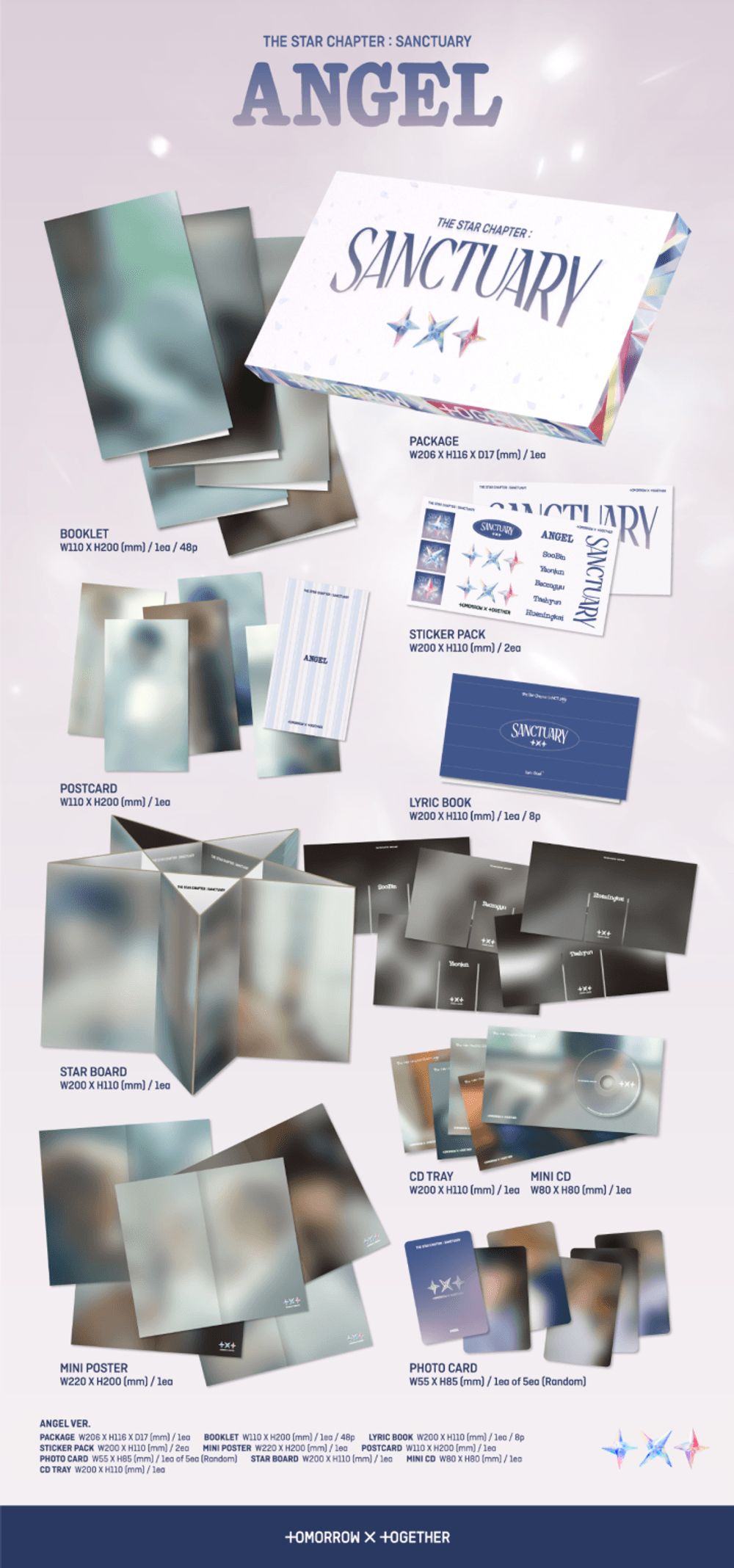 Đĩa TOMORROW X TOGETHER The Star Chapter SANCTUARY (ANGEL Ver.) (Random) - Kallos Vietnam