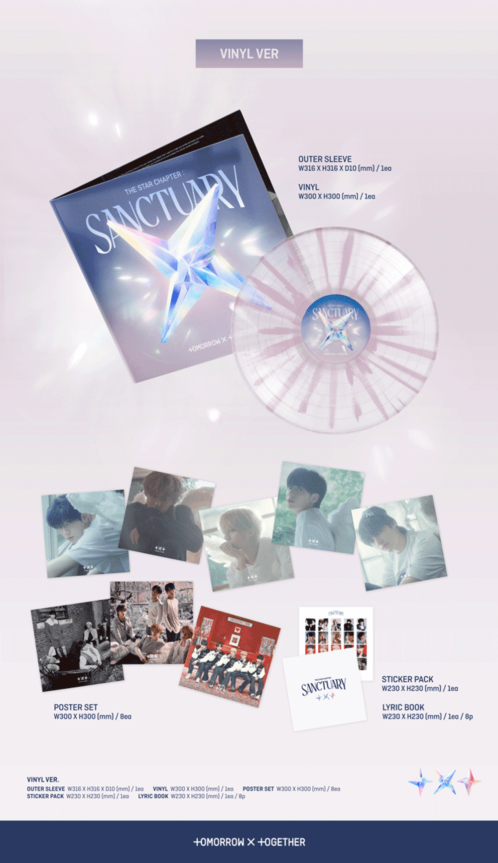 Đĩa TOMORROW X TOGETHER The Star Chapter SANCTUARY (Vinyl Ver.) - Kallos Vietnam