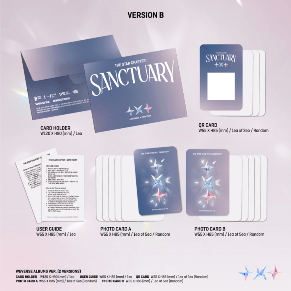 Đĩa TOMORROW X TOGETHER The Star Chapter SANCTUARY (Weverse Albums Ver.) (Random) - Kallos Vietnam