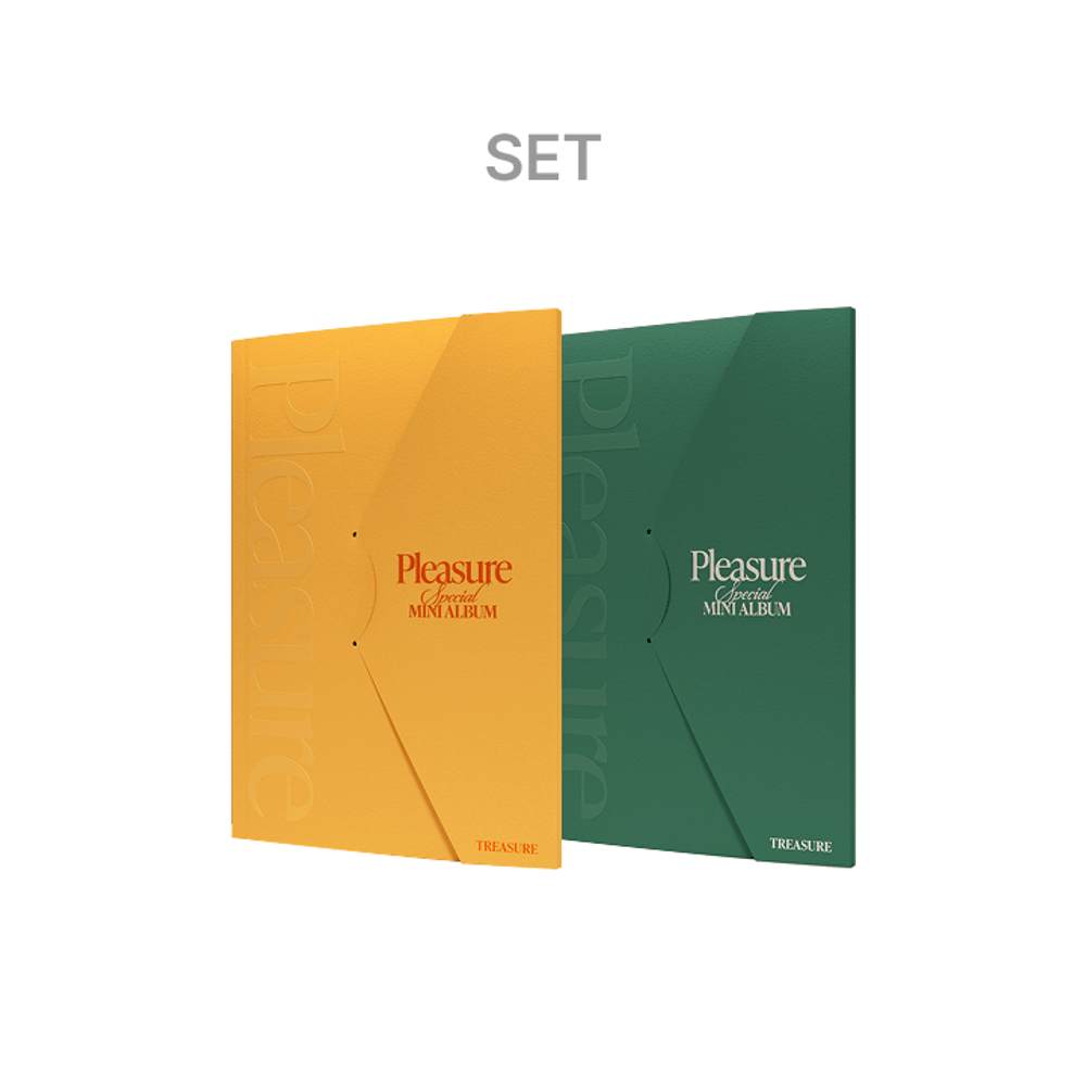 Đĩa TREASURE Special Mini Album [Pleasure] [Yellow & Green Ver] Set-Kallos