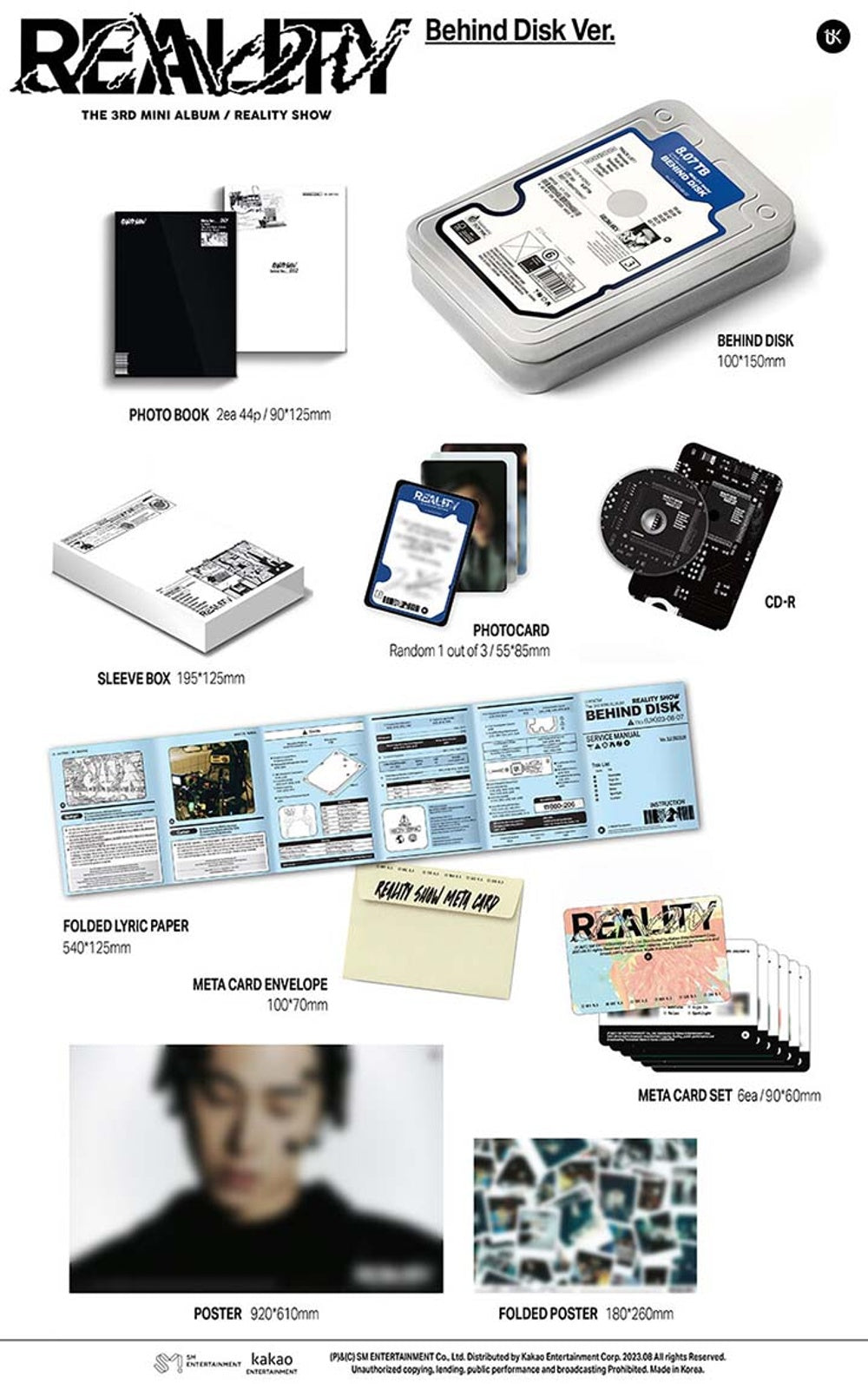 Đĩa TVXQ! The 3rd Mini Album [Reality Show] (Behind Disk Ver)-Kallos