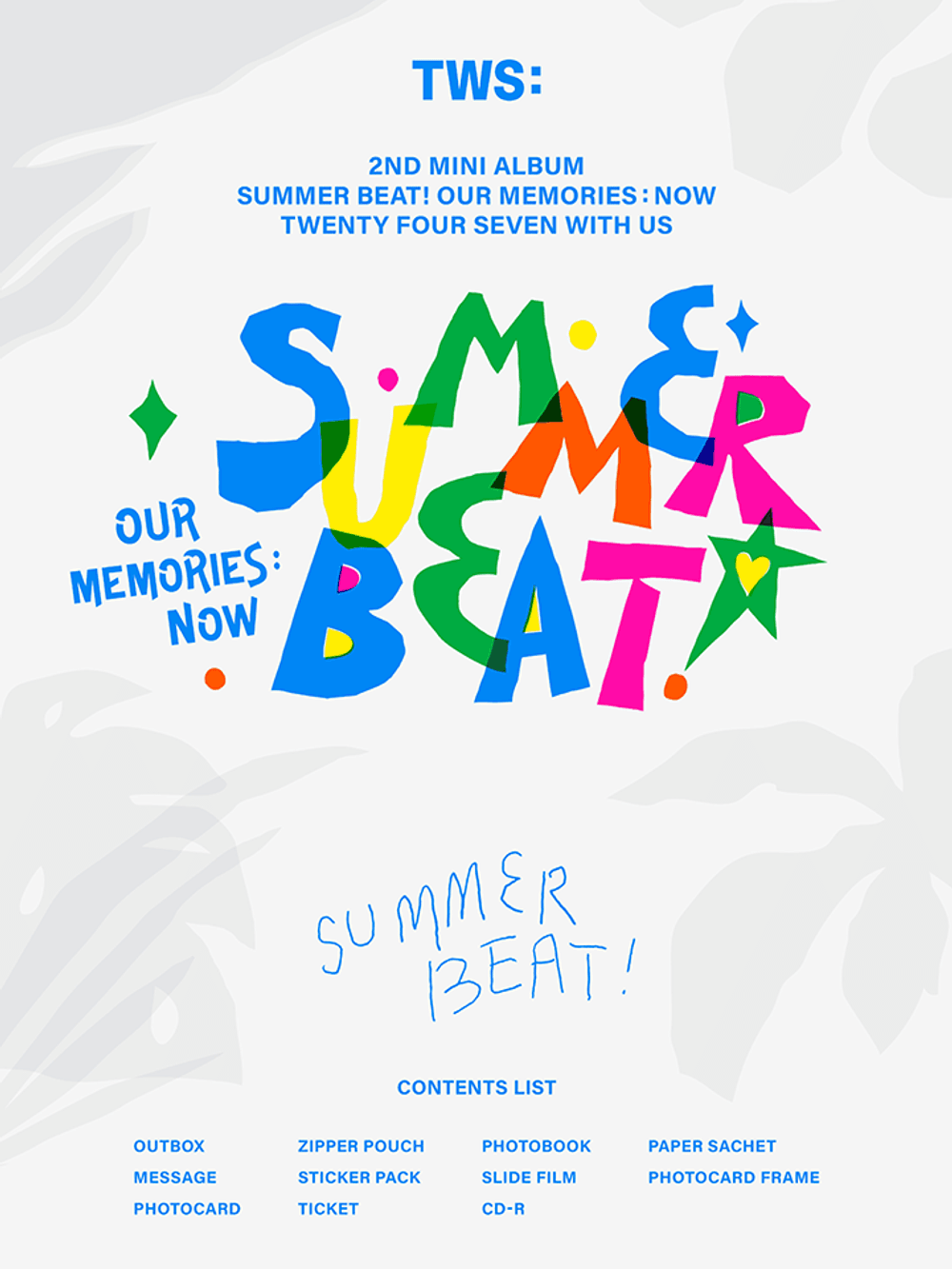 Đĩa TWS 2nd Mini Album 'SUMMER BEAT!' Random - Kallos Vietnam