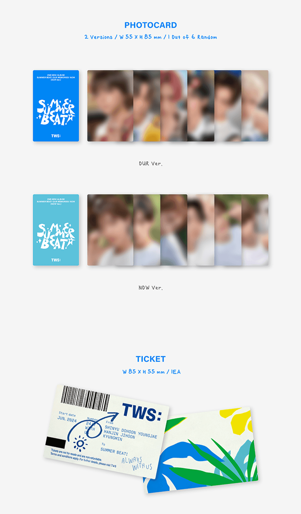 Đĩa TWS 2nd Mini Album 'SUMMER BEAT!' Random - Kallos Vietnam