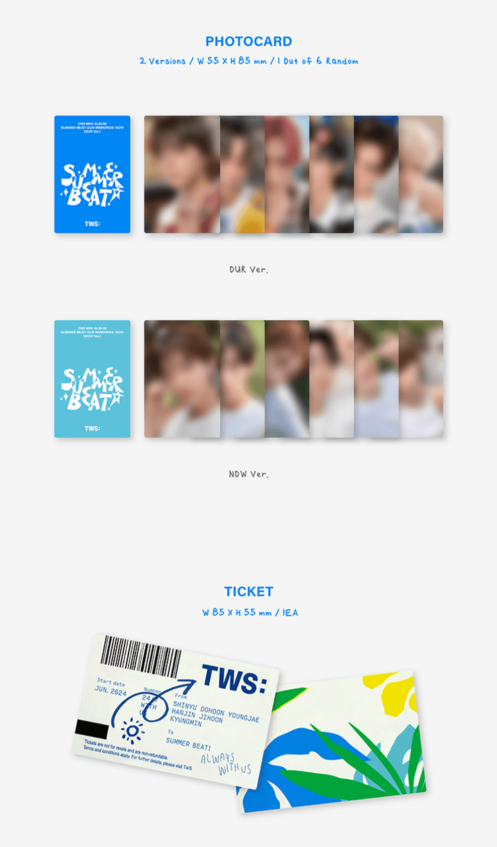 Đĩa TWS 2nd Mini Album 'SUMMER BEAT!' Set