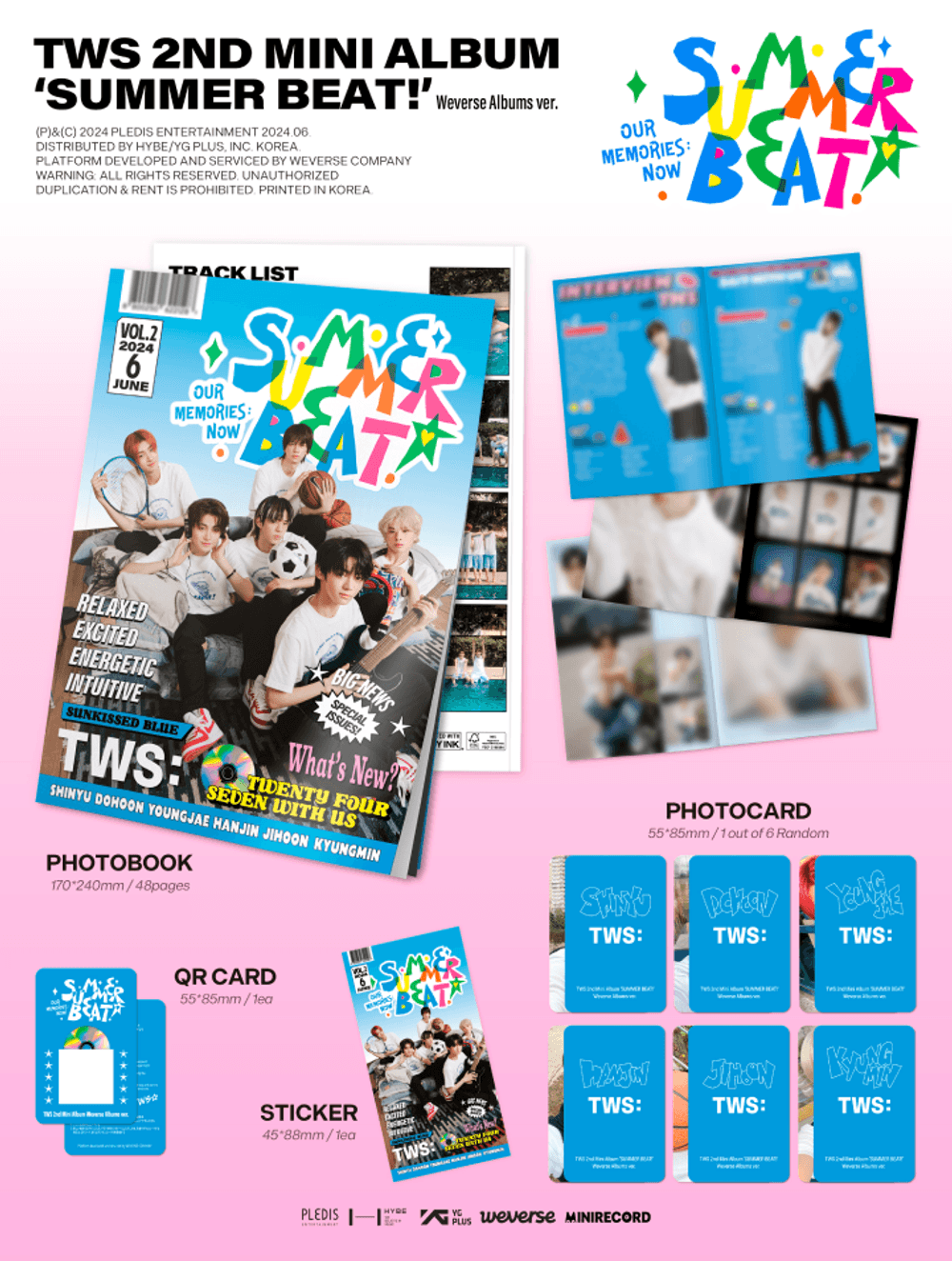 Đĩa TWS 2nd Mini Album 'SUMMER BEAT!' Weverse Albums Ver. - Kallos Vietnam